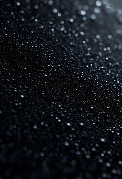 water drops on black background