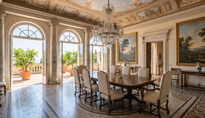 Fototapeta premium Grand Italianate Dining Room