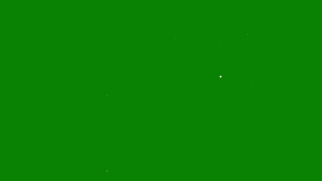 Chroma key falling white snow particles 4K loop with twinkling winter frost background overlay