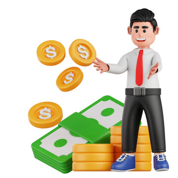 Employee Compensation 3D Illustration