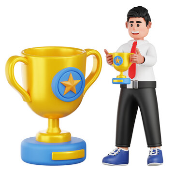 Career Growth 3D Illustration