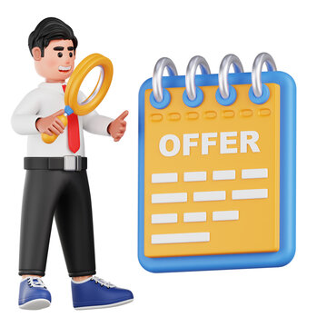 Hiring Offer 3D Illustration