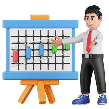 HR Analytics 3D Illustration