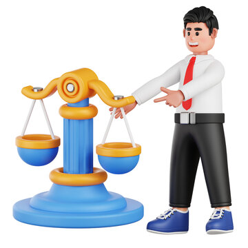 Legal Compliance 3D Illustration