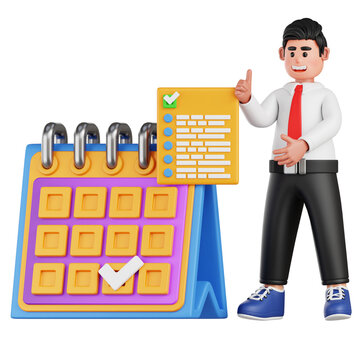 Leave Request 3D Illustration