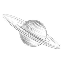 saturn pencil draw © gustav23
