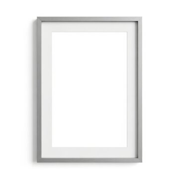 Empty picture frame isolated on white background