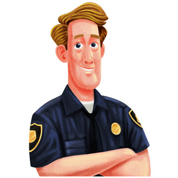 a male police officer