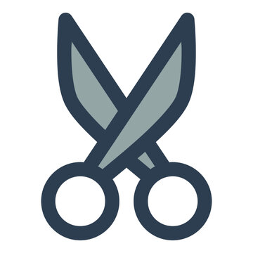 scissor filled outline icon