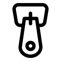 zipper line icon © Muhammad Naufal S.