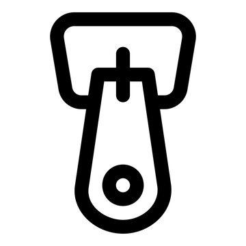 zipper line icon