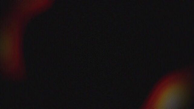 Radial Fire Light Leak Overlay. Abstract Fiery Glow Effect Transitioning on Dark Background