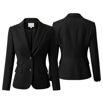 Black blazer isolated on white background