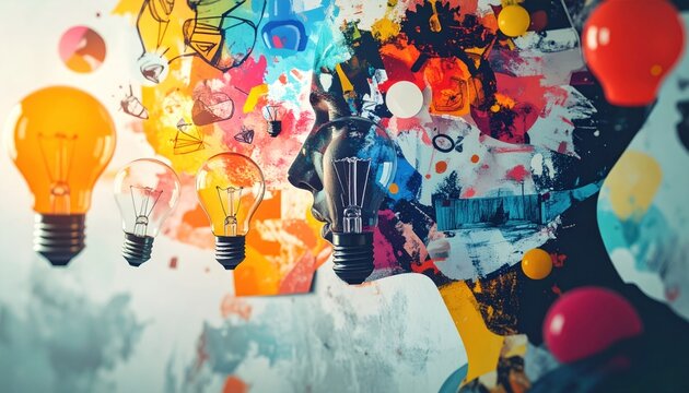 Creative Mind - A Vibrant Explosion of Ideas and Innovation.