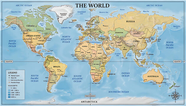 map of south america