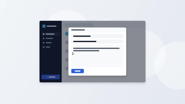 Animated UI User Clicks Add New Button and a Form Appears on a Web Interface