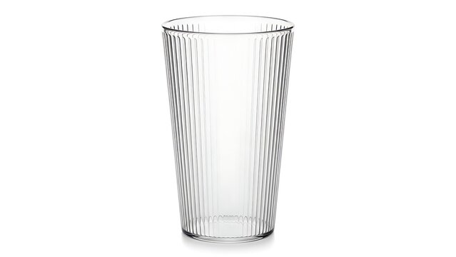A clear glass with a dotted pattern
