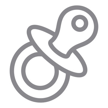 pacifier baby soother icon
