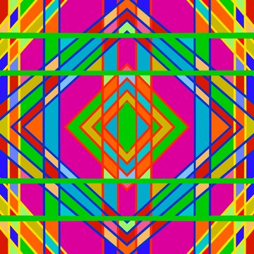 Neon Geometric Symphony
Vibrant Diamond Patterns
Color Fusion Grid
Electric Kaleidoscope
Radiant Geometry 