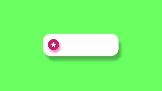 Set of Animated User Interface Buttons and Icons Motion Graphics Chroma Key 