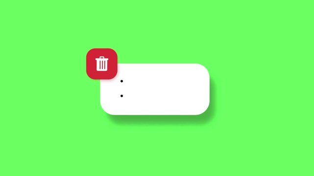 Set of Animated User Interface Buttons and Icons Motion Graphics Chroma Key 
