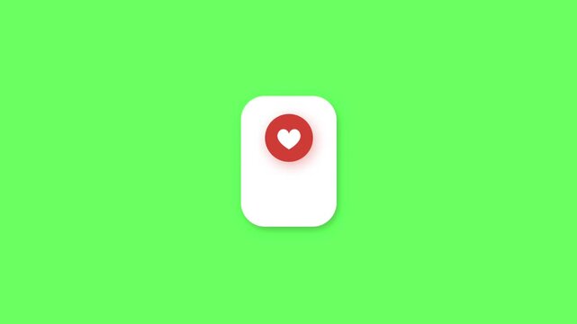 Set of Animated User Interface Buttons and Icons Motion Graphics Chroma Key 