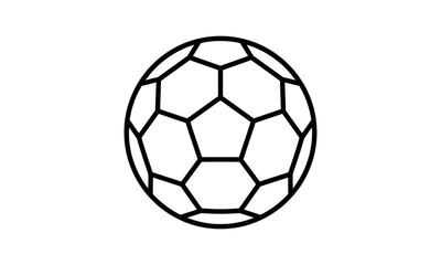 Naklejka premium Soccer ball icon vector illustration isolated on transparent background