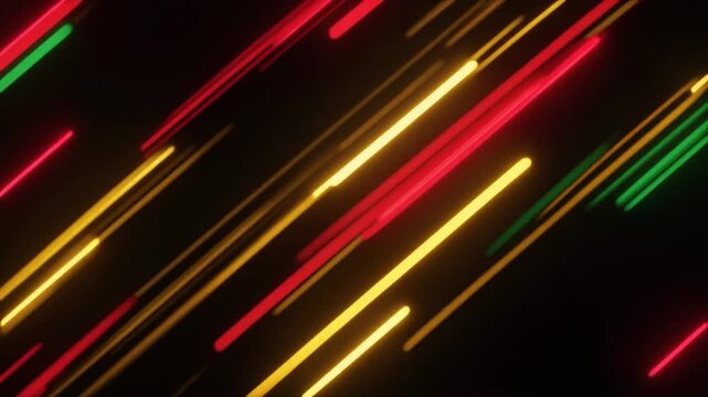 Discover a cinematic Juneteenth and Black History Month abstract background featuring glowing red, yellow, and green lights.