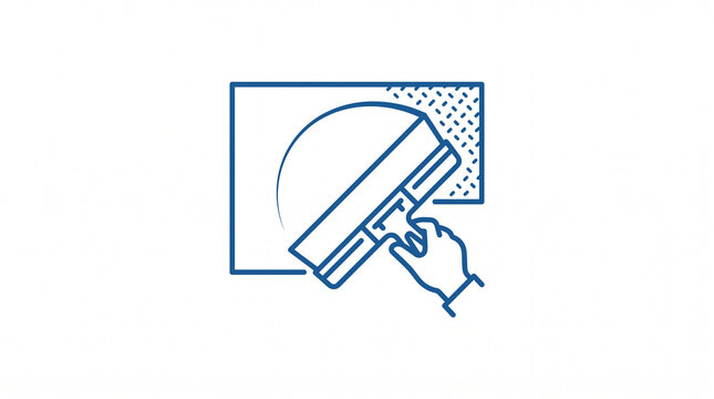 Drywall taping trowel applying joint compound for smooth seamless wall finishing in construction