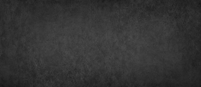 Black concrete wall texture background &ndash; dark black textured grunge surface