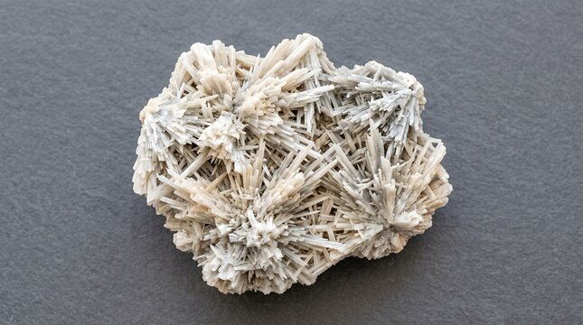 Desert Rose Crystal Formation on Dark Background.
