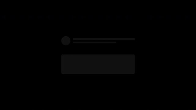 Minimalist digital interface loading screen with animated status bar and text notification.