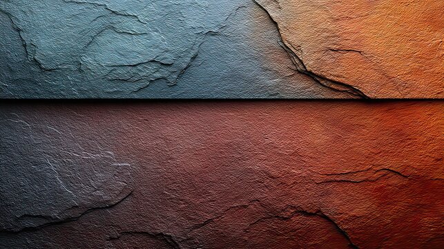 Abstract Textured Background with Blue and Red Cracked Layers for Artistic and Design Purposes