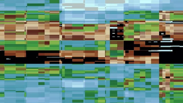 Digital Glitch VHS Static Noise Overlay, Pixel Sorting Glitch Overlay, Pixelated Datamosh Transition, Digital  VHS analog television, glitch distortion, Noise TV Lines Overlay, Video cassette recorder