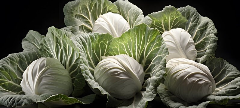 art of cabbage a black and white high contrast full body,generative AI