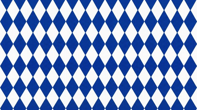 Bavarian Blue White Diamond Pattern Abstract Background Oktoberfest German Festival Bavaria