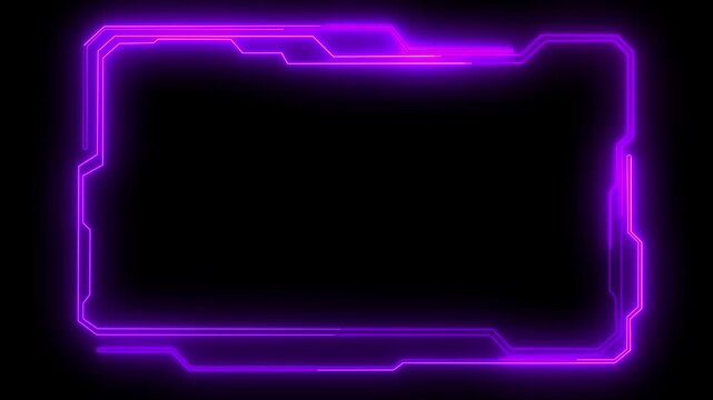 Futuristic Neon Abstract Bright neon sign greeting card, banner, signboard technology artificial intelligence glowing neon grow Lines Moving Fast Animation Art Concept