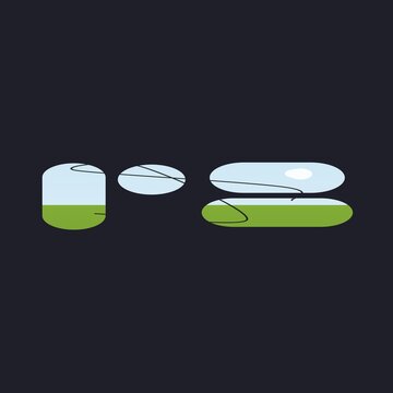 Pill capsule opening and splitting illustration