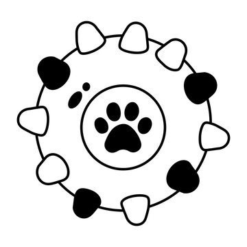 A pink textured pet ball with raised bumps.
