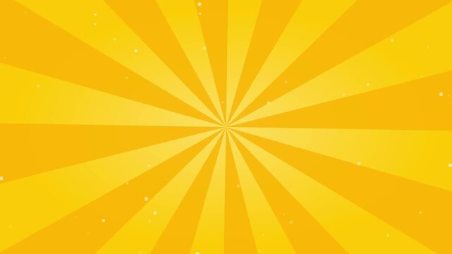 Vibrant Yellow Sunburst Background with Subtle Floating Particles for Modern Graphic Design Projects and Creative Digital Art Presentations