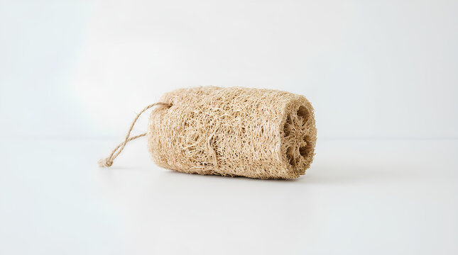 Natural loofah sponge for bath and body exfoliation
