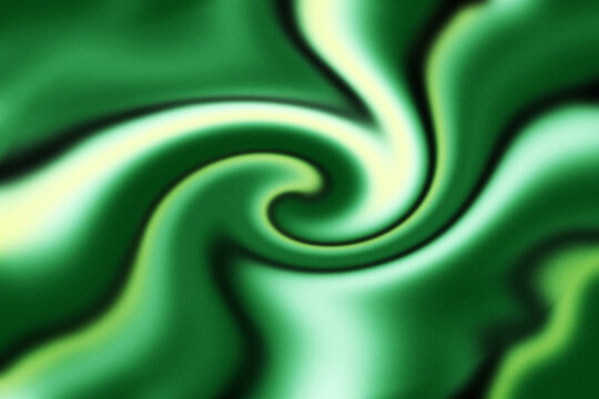 Smooth abstract rich emerald and forest greens background with hypnotic dynamic swirl at its center.