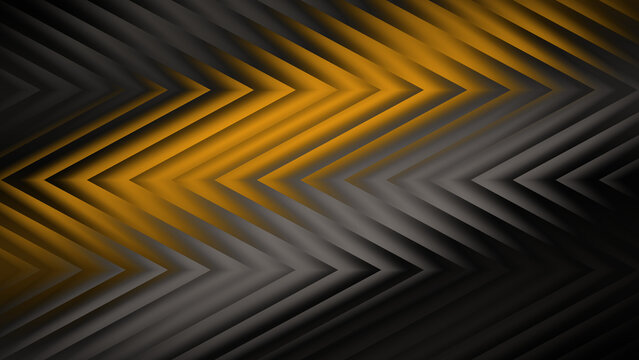 abstract dark grey and gold chevron zigzag geometric lines background
