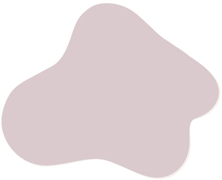 Organic Blob Shape Isolated on Transparent Background 