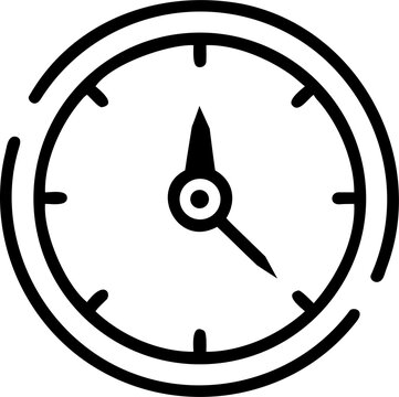 Recurring clock icon set featuring circular arrow symbols in minimalist outline style, schedule repetition graphics, synchronization elements, reminder functions, and time management vector