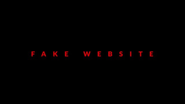 fake website
