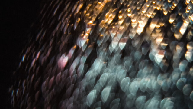 Golden Silver Bokeh Scale Texture