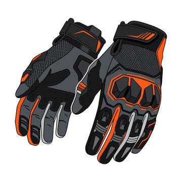 Durable and Protective Motorcycle Riding Gloves with Reinforced Knuckles