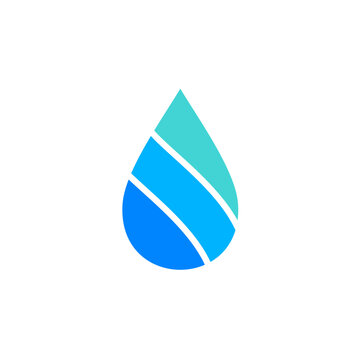 water droplet liquid vector logo design