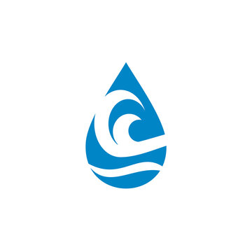 water droplet liquid vector logo design